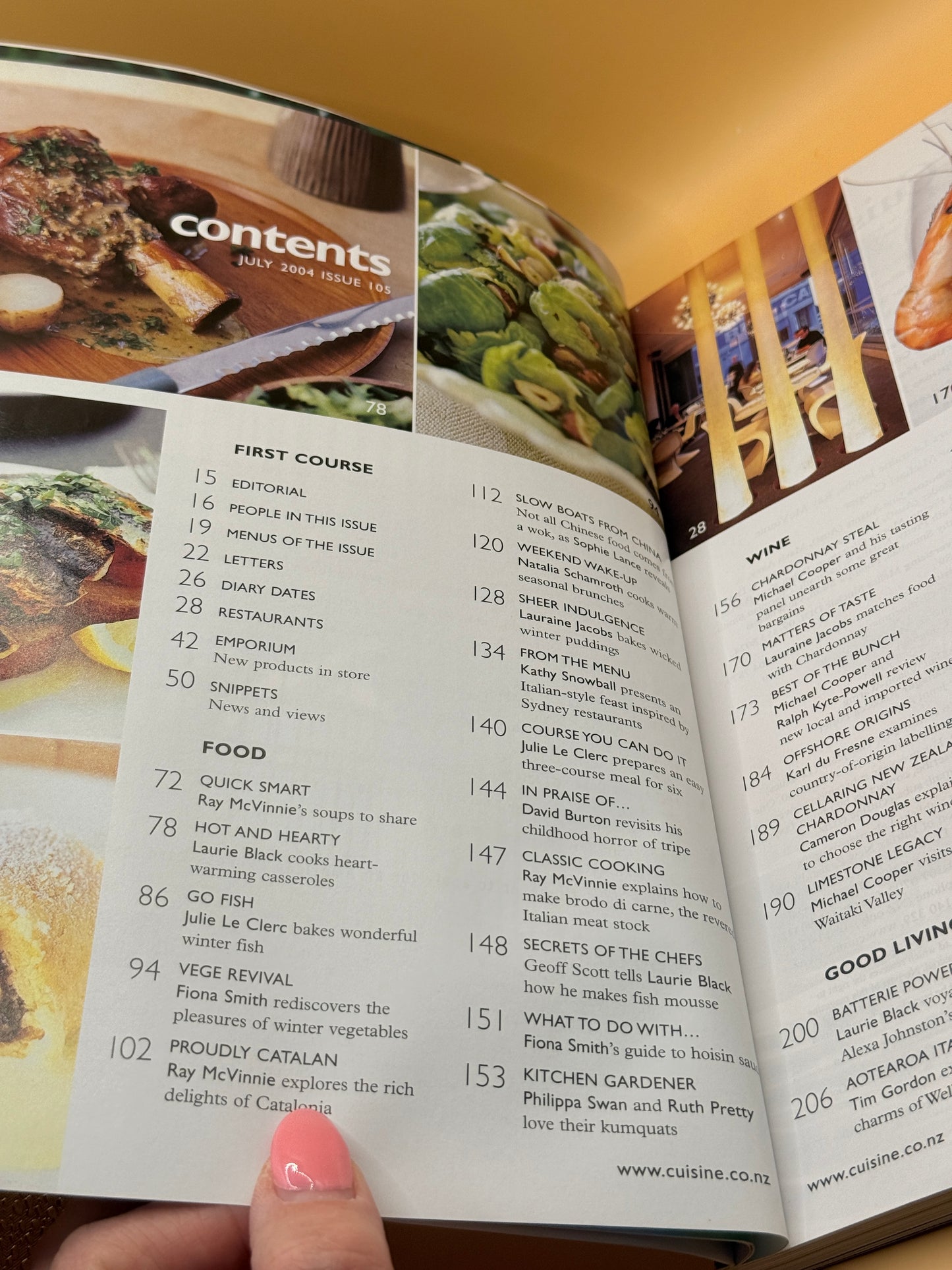 Cuisine – Issue 105, July 2004