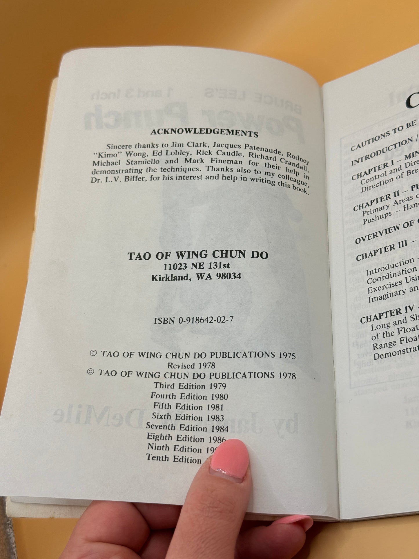 Bruce Lee's 1 and 3 Inch Power Punch by James W. DeMile
