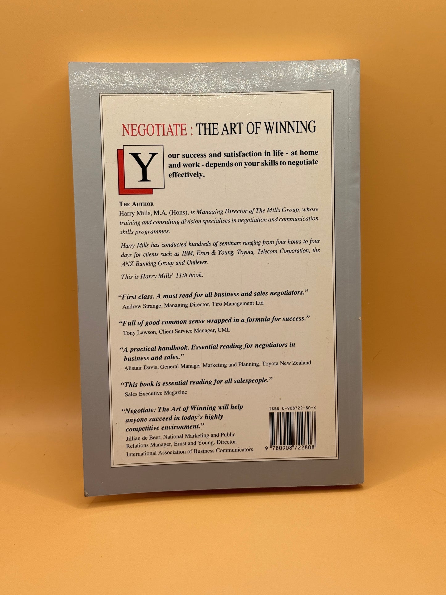 Negotiate: The Art of Winning by Harry Mills