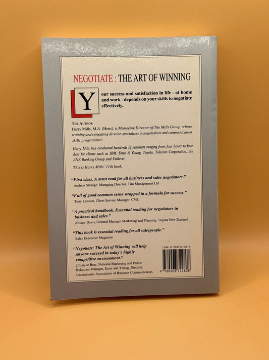 Negotiate: The Art of Winning by Harry Mills