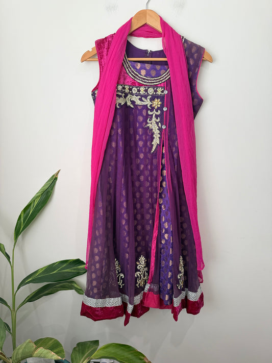 Indian Party Dress Size U/Arm to U/Arm 44cm | L 101cm