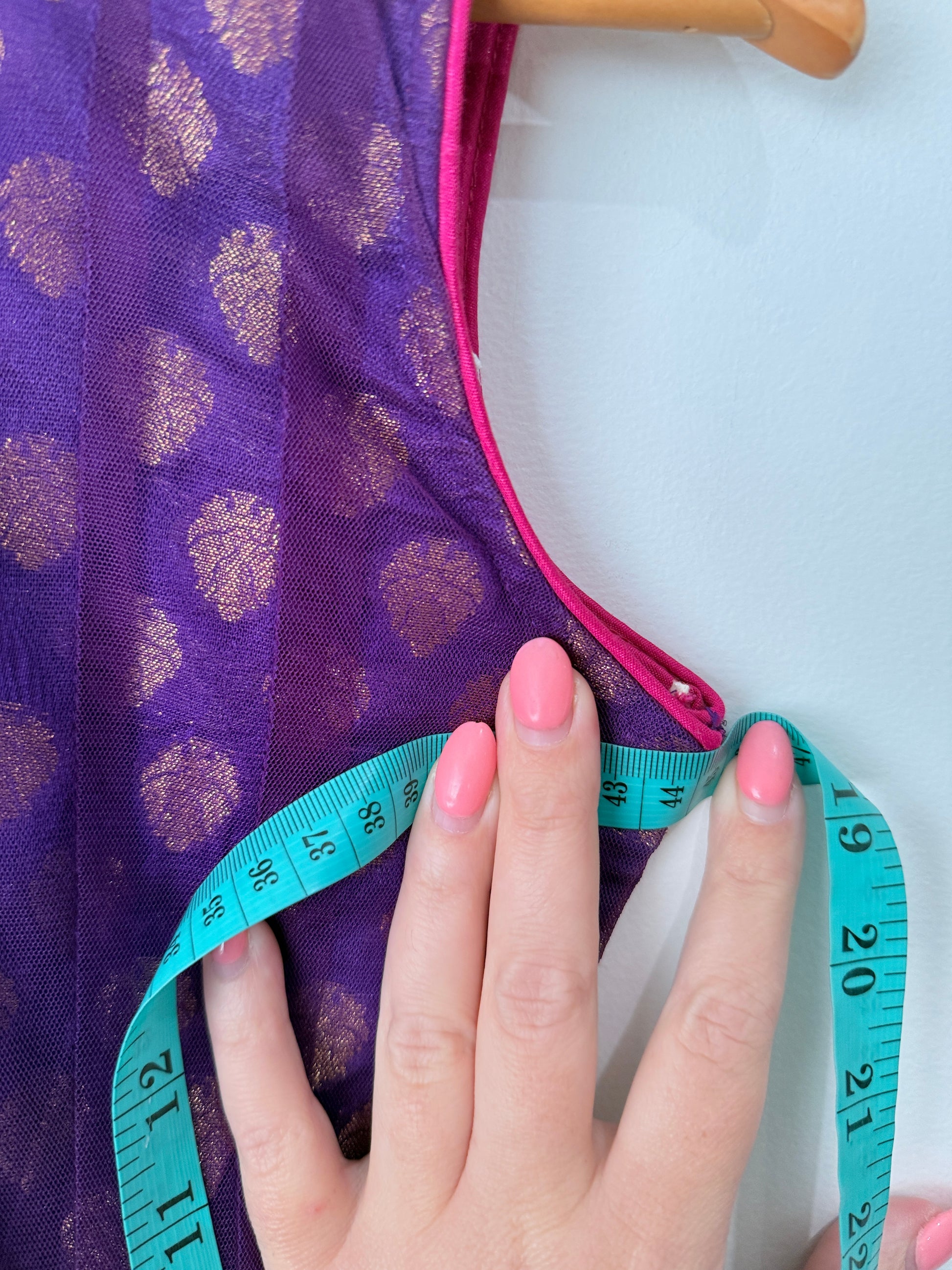 Indian Party Dress Size U/Arm to U/Arm 44cm | L 101cm