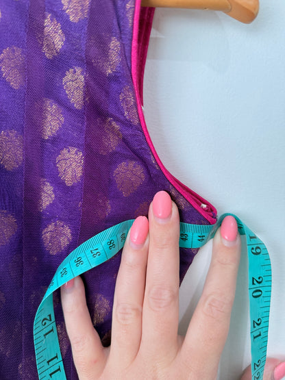 Indian Party Dress Size U/Arm to U/Arm 44cm | L 101cm