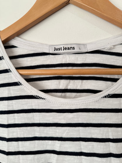 Just Jeans Striped Long-sleeve T-shirt Size L