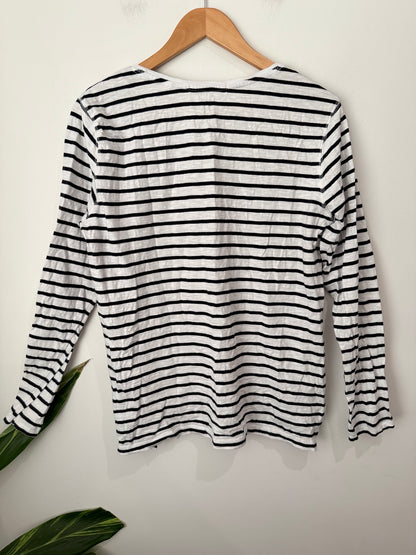 Just Jeans Striped Long-sleeve T-shirt Size L