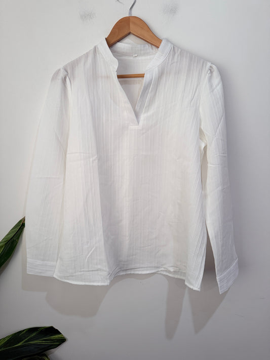 Brand Unknown Crinkled Texture Shirt Size L
