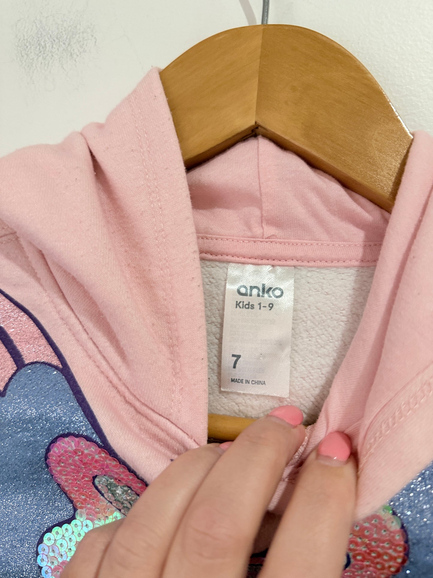 Anko Girl's Pullover Hoodie Size Kids 1-9 | 7