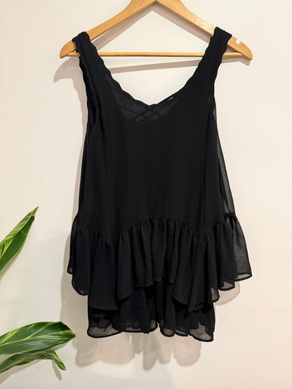 Snidel Tiered Sheer Top Size F