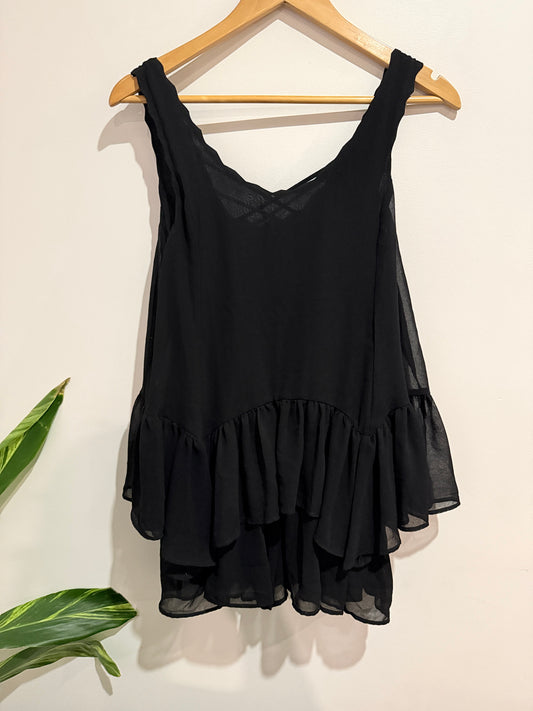 Snidel Tiered Sheer Top Size F