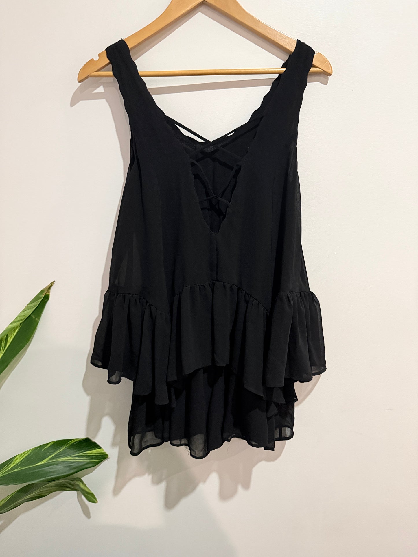 Snidel Tiered Sheer Top Size F