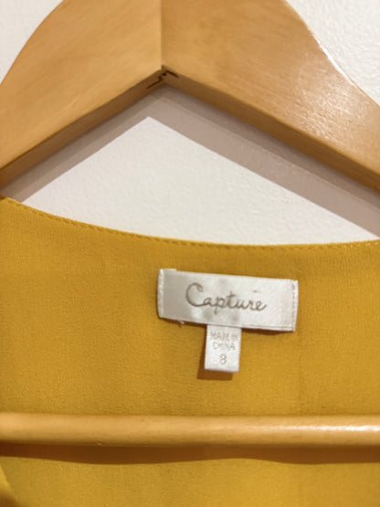 Capture V-neck Woven Top Size 8