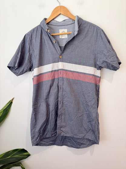 The Originals Chest Stripe Short Sleeve Shirt Size M