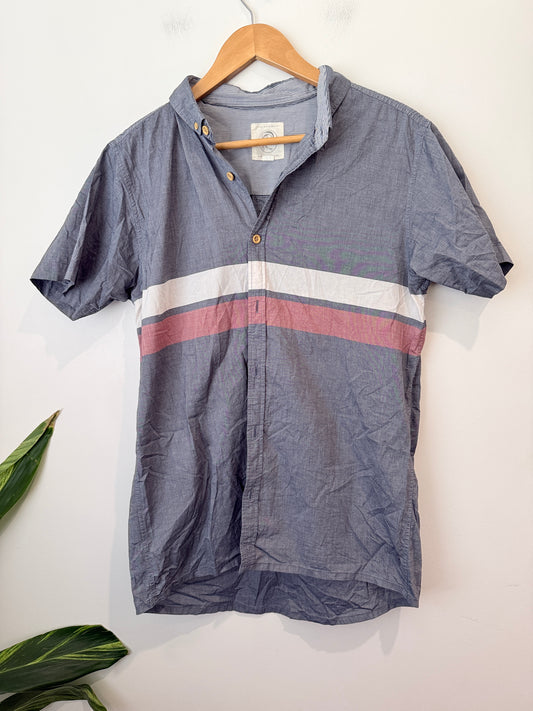 The Originals Chest Stripe Short Sleeve Shirt Size M