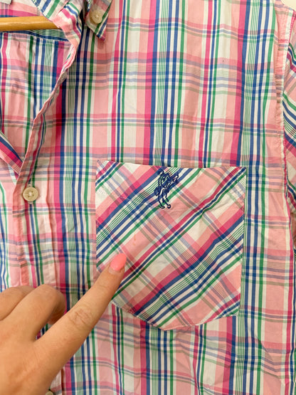 Ashworth Short Sleeve Check Shirt Size L