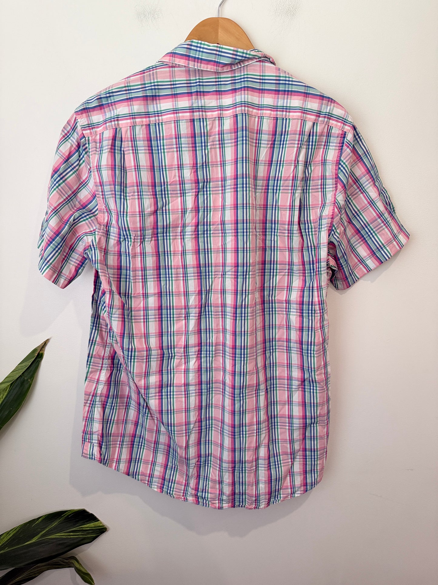 Ashworth Short Sleeve Check Shirt Size L