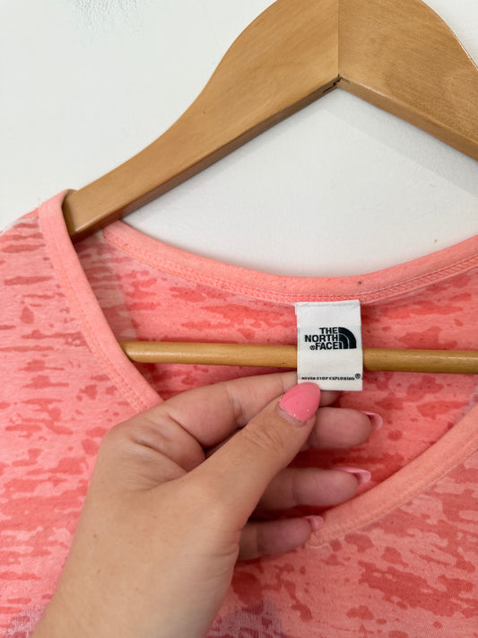 The North Face Floral V-neck T-shirt Size U/Arm to U/Arm 50cm