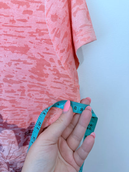 The North Face Floral V-neck T-shirt Size U/Arm to U/Arm 50cm