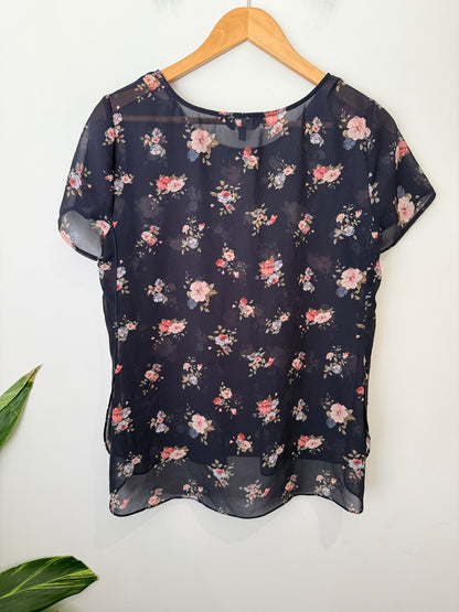 Max Itsy Floral Print Top Size 10