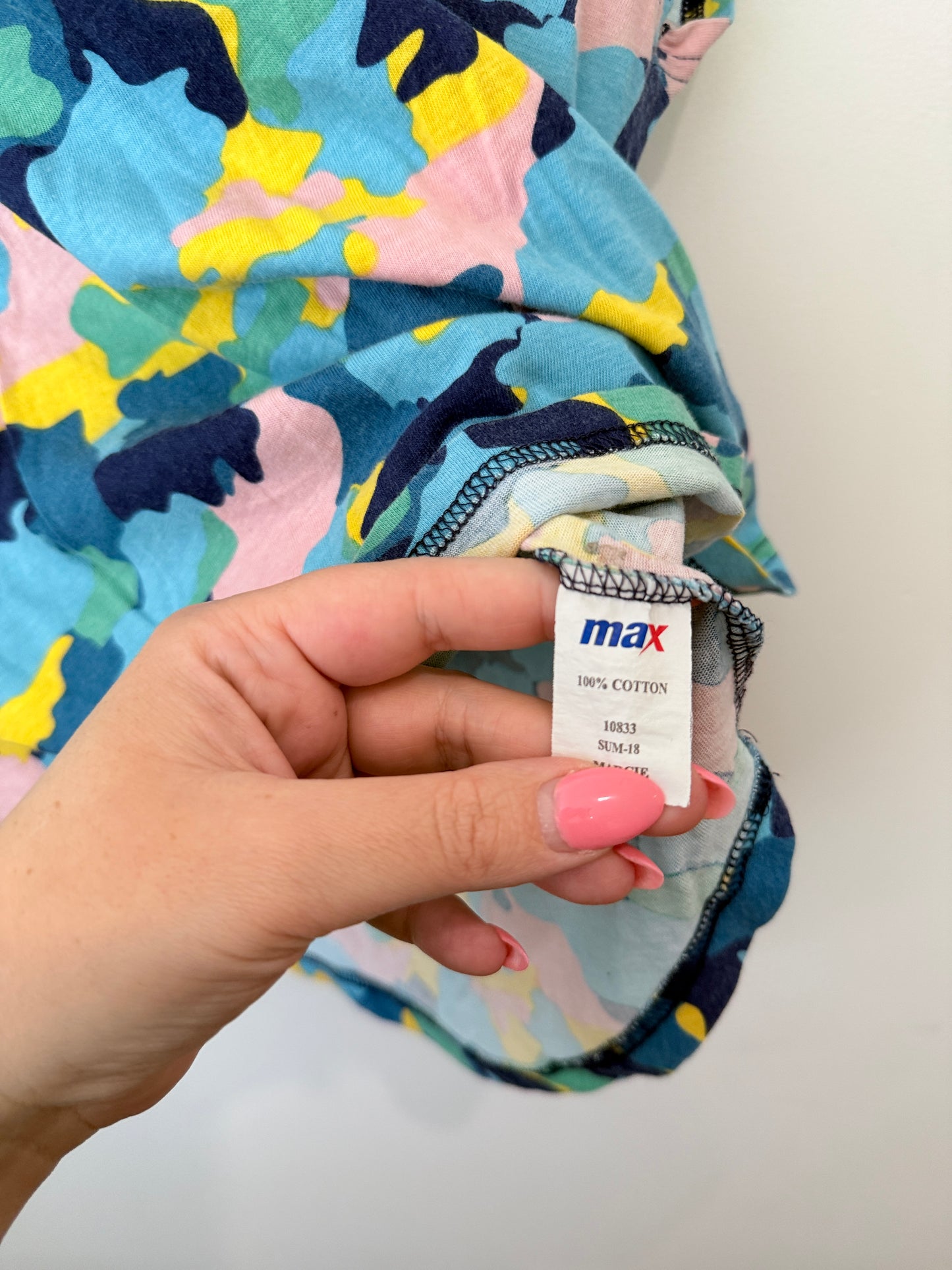 Max Abstract Print Top Size XL/16