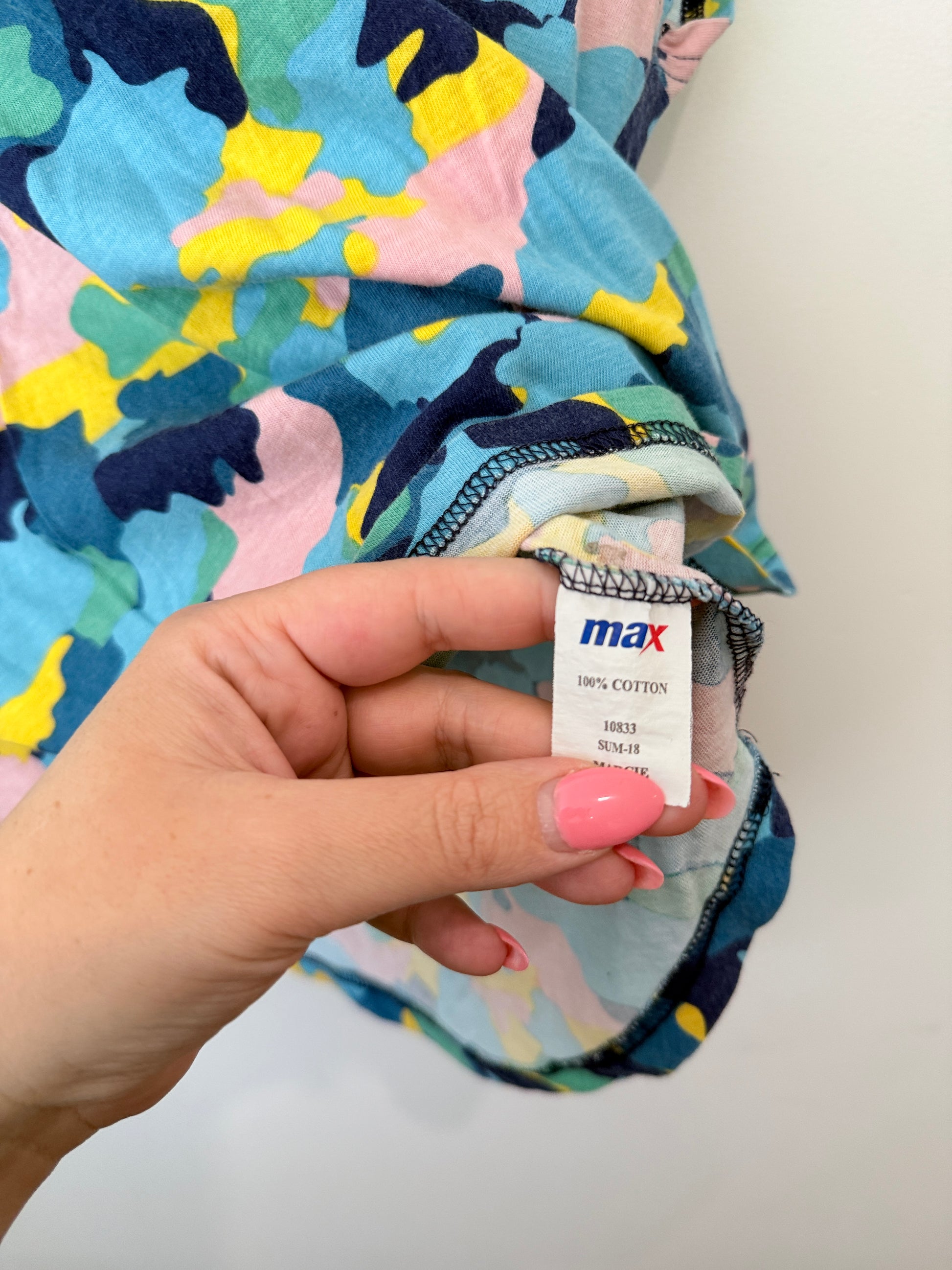 Max Abstract Print Top Size XL/16