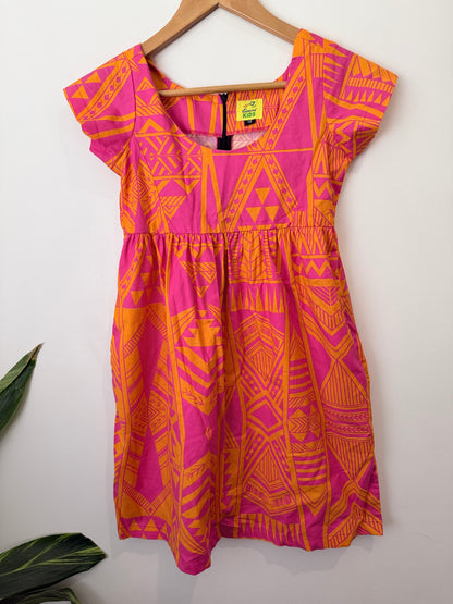 Eveni Kids Island-style Printed Kids Dress Size 12