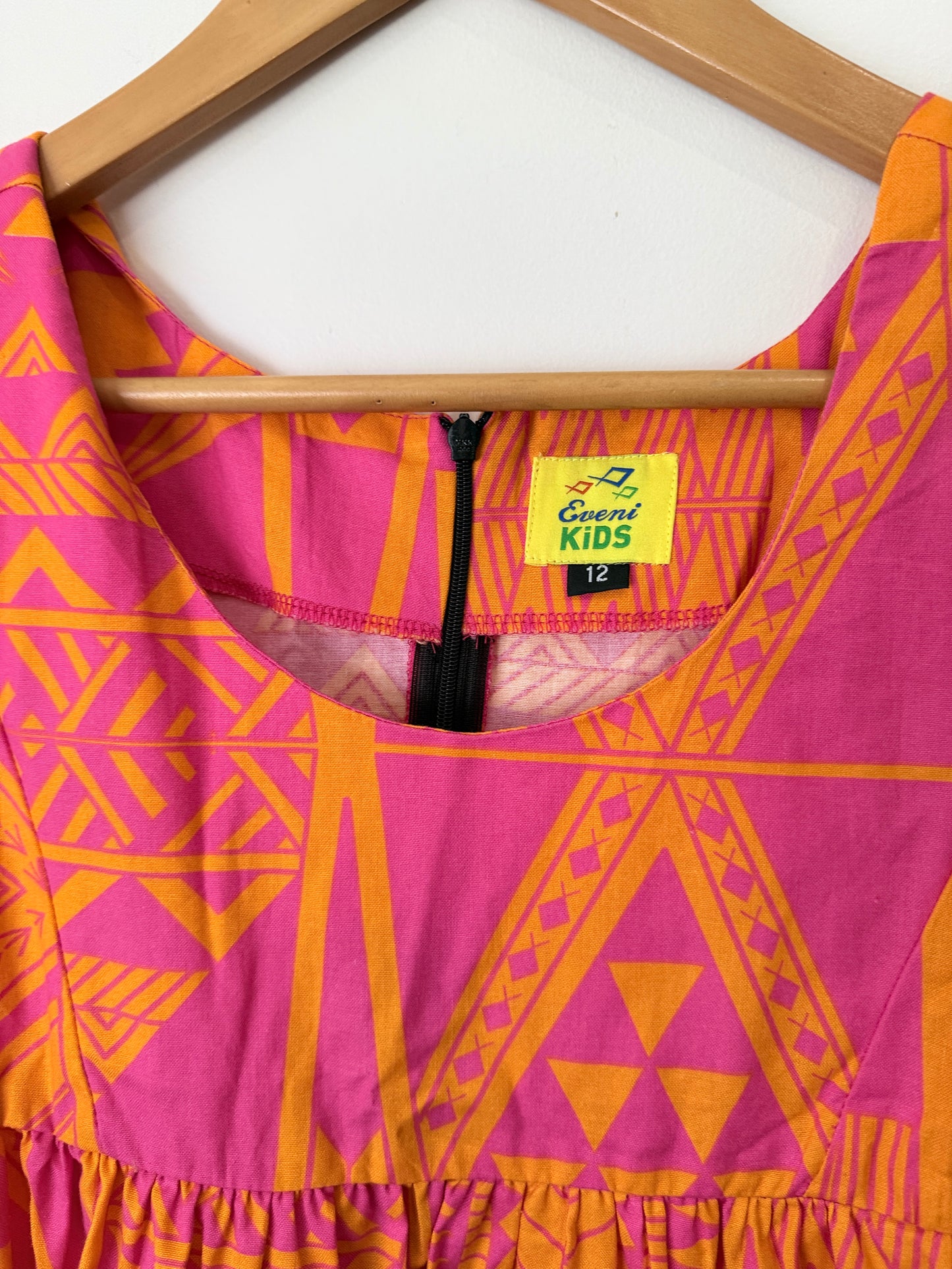 Eveni Kids Island-style Printed Kids Dress Size 12