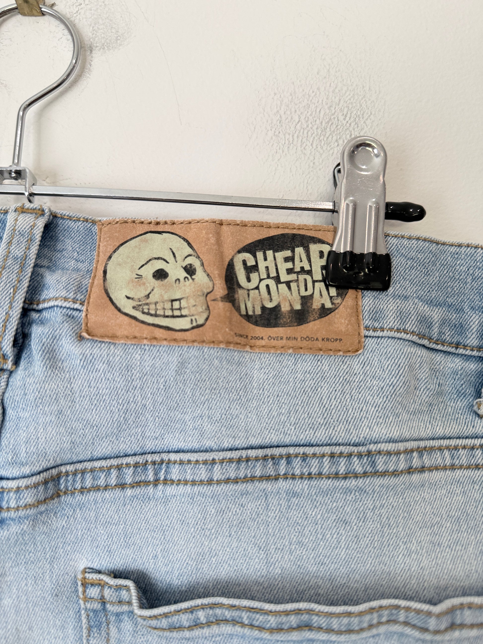 Cheap Monday Light-wash Denim Shorts Size 36/34 | Waist 88cm