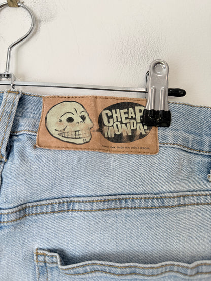 Cheap Monday Light-wash Denim Shorts Size 36/34 | Waist 88cm