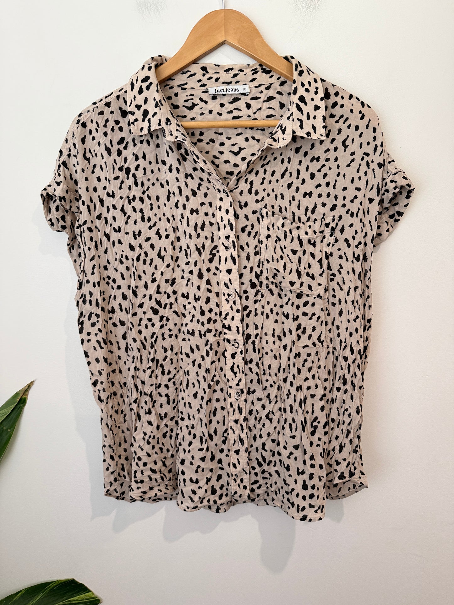 Just Jeans Button-down Shirt Size 16