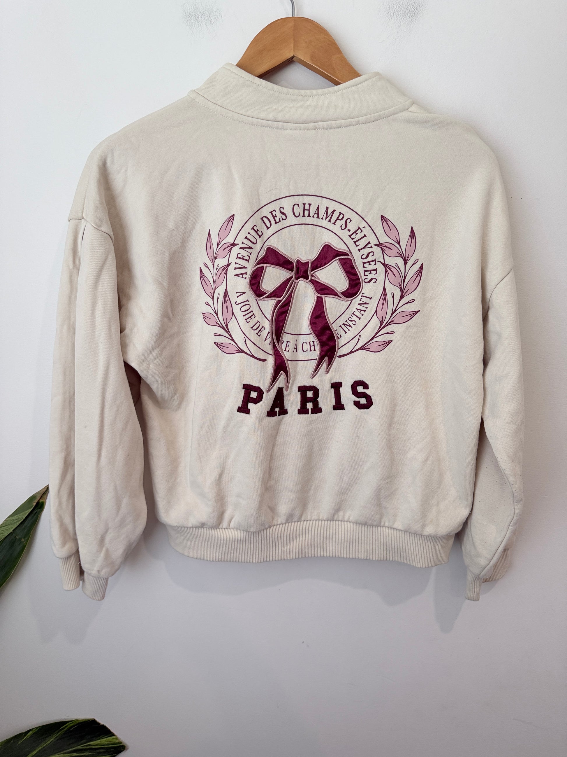Miss Mango Quarter-zip Pullover Sweatshirt Size 14