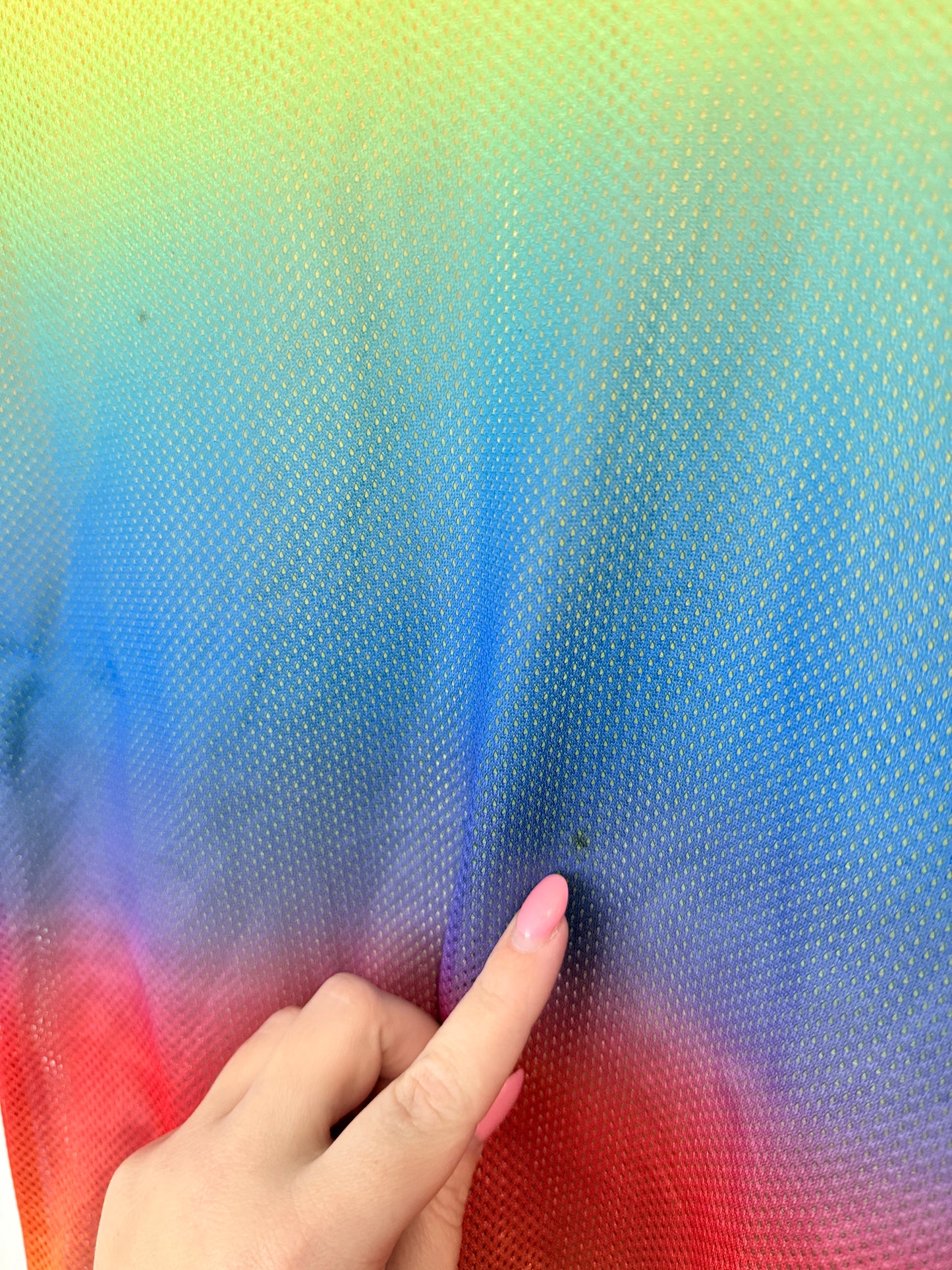 H & M Rainbow Mesh T-shirt Size XS