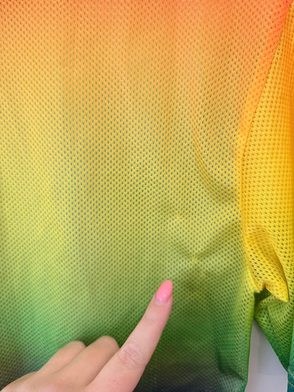H & M Rainbow Mesh T-shirt Size XS