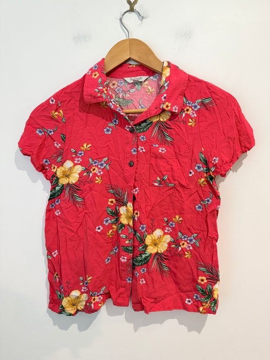 Switch Girls Hawaiian Aloha Shirt Size 12