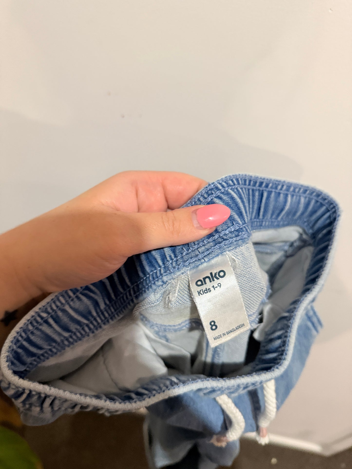 Anko Kids Denim Joggers Size 8 | kids 1-9