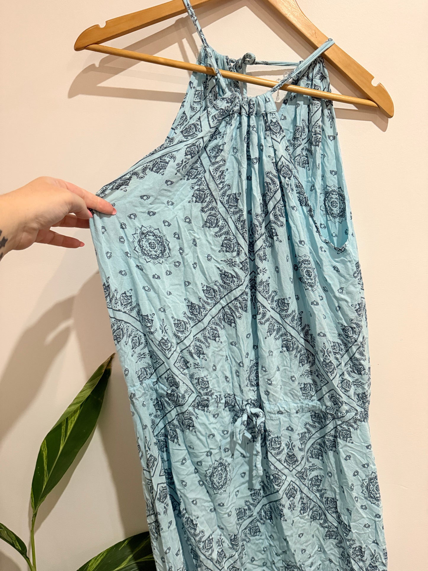 Paisley Halter Maxi Dress Size U/Arm to U/Arm 51cm