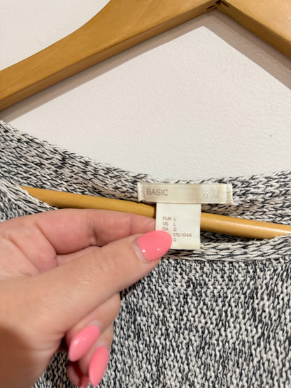 H & M Basic Marled Knit Sweater Size L