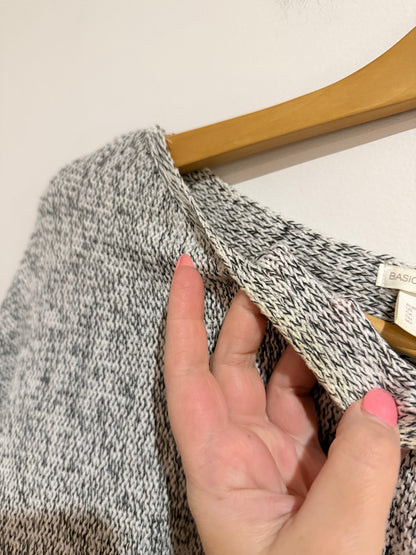 H & M Basic Marled Knit Sweater Size L