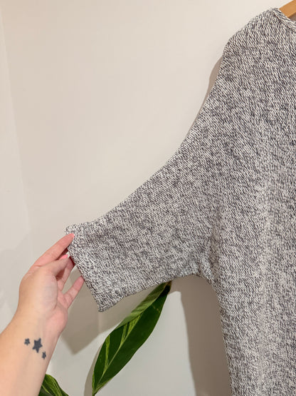 H & M Basic Marled Knit Sweater Size L