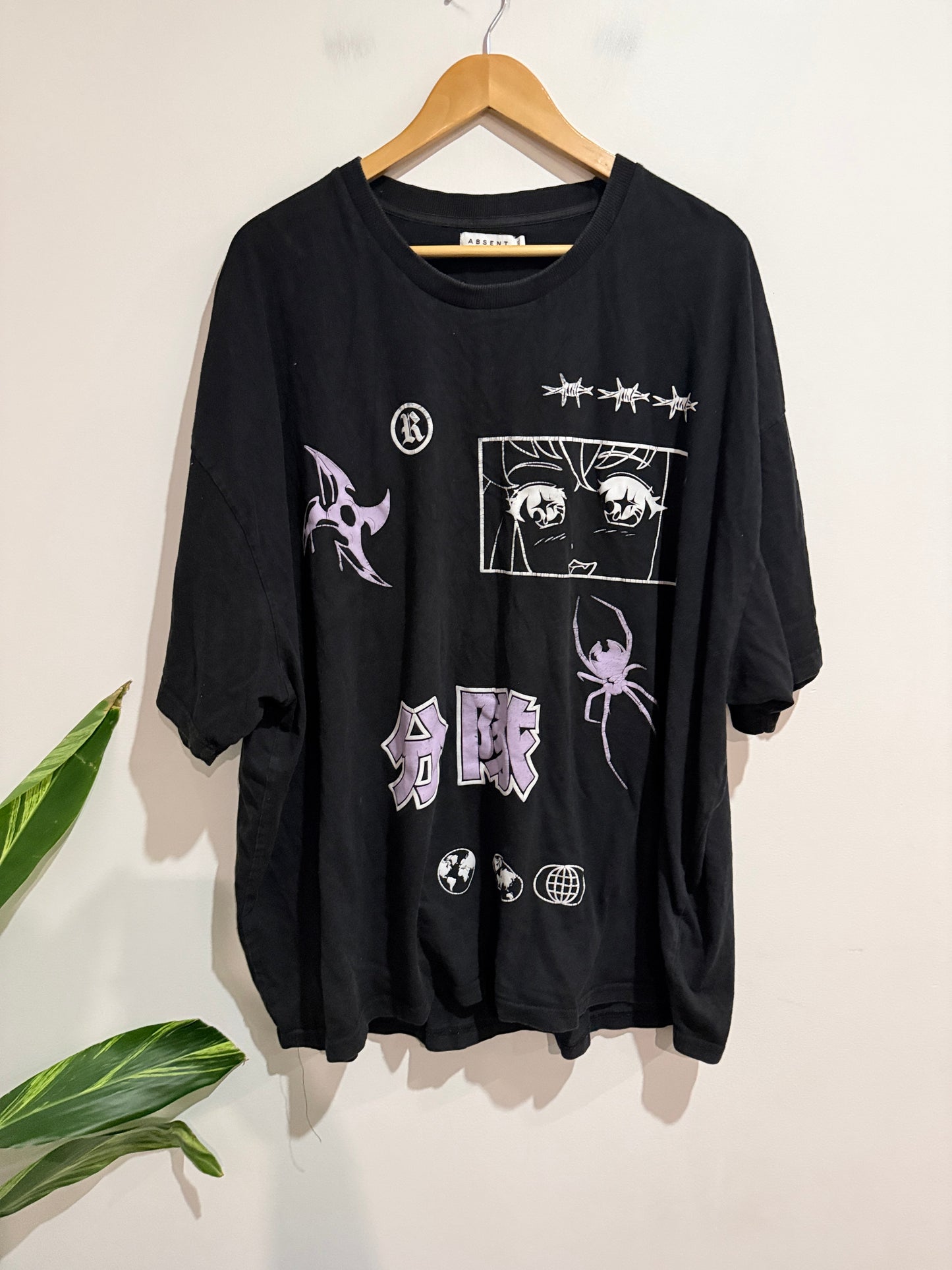 Absent Oversized Streetwear T-shirt Size 3XL