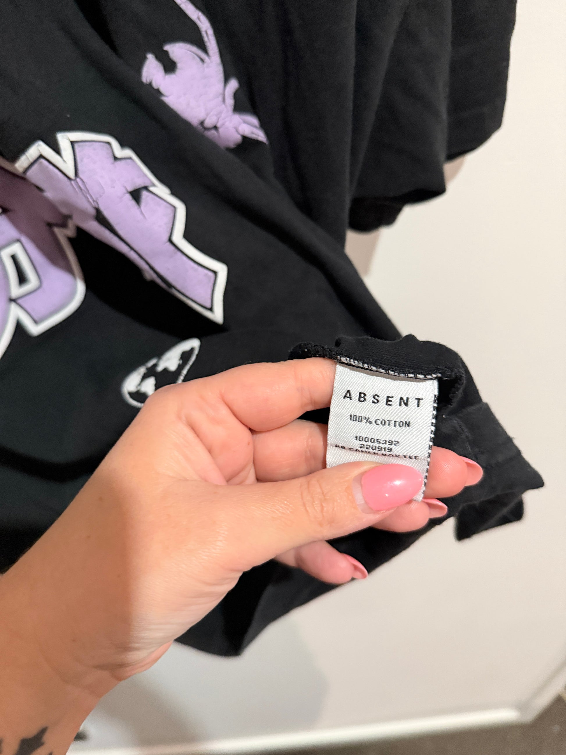 Absent Oversized Streetwear T-shirt Size 3XL