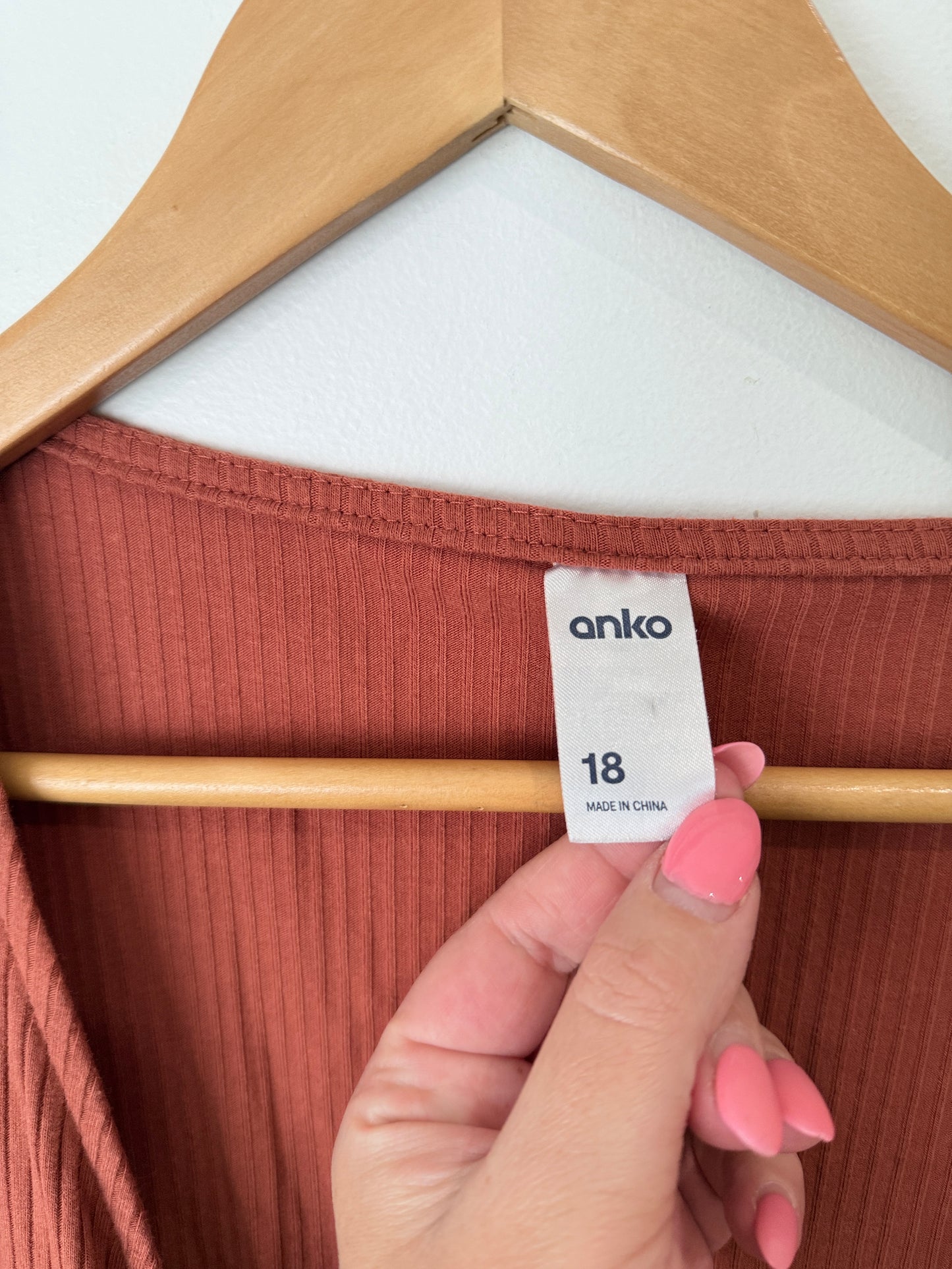 Anko Faux-wrap Top Size 18