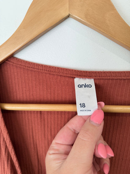 Anko Faux-wrap Top Size 18