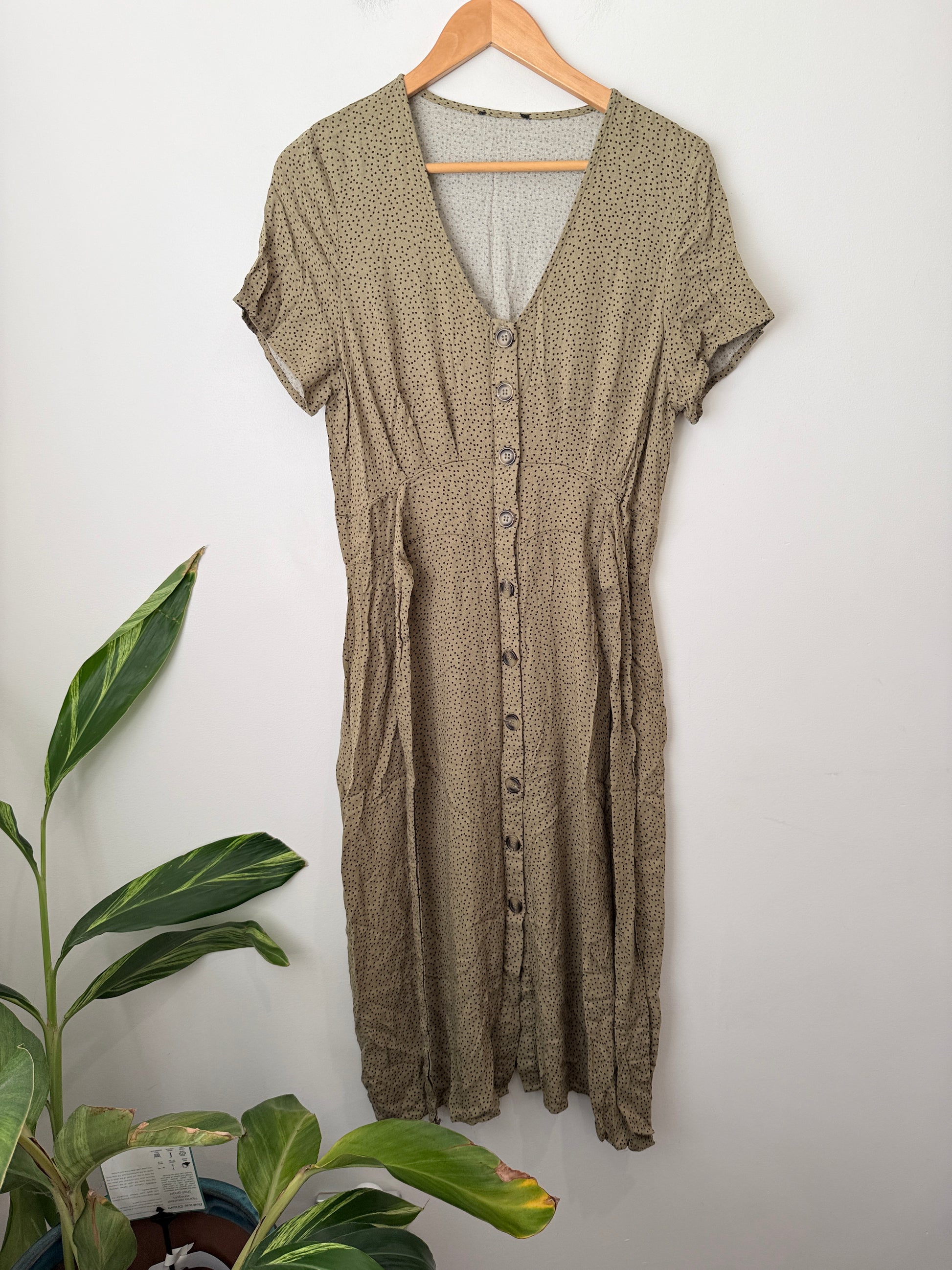Boho-style Midi Dress Size U/Arm to U/Arm 48cm
