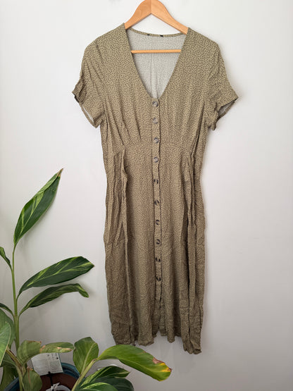Boho-style Midi Dress Size U/Arm to U/Arm 48cm