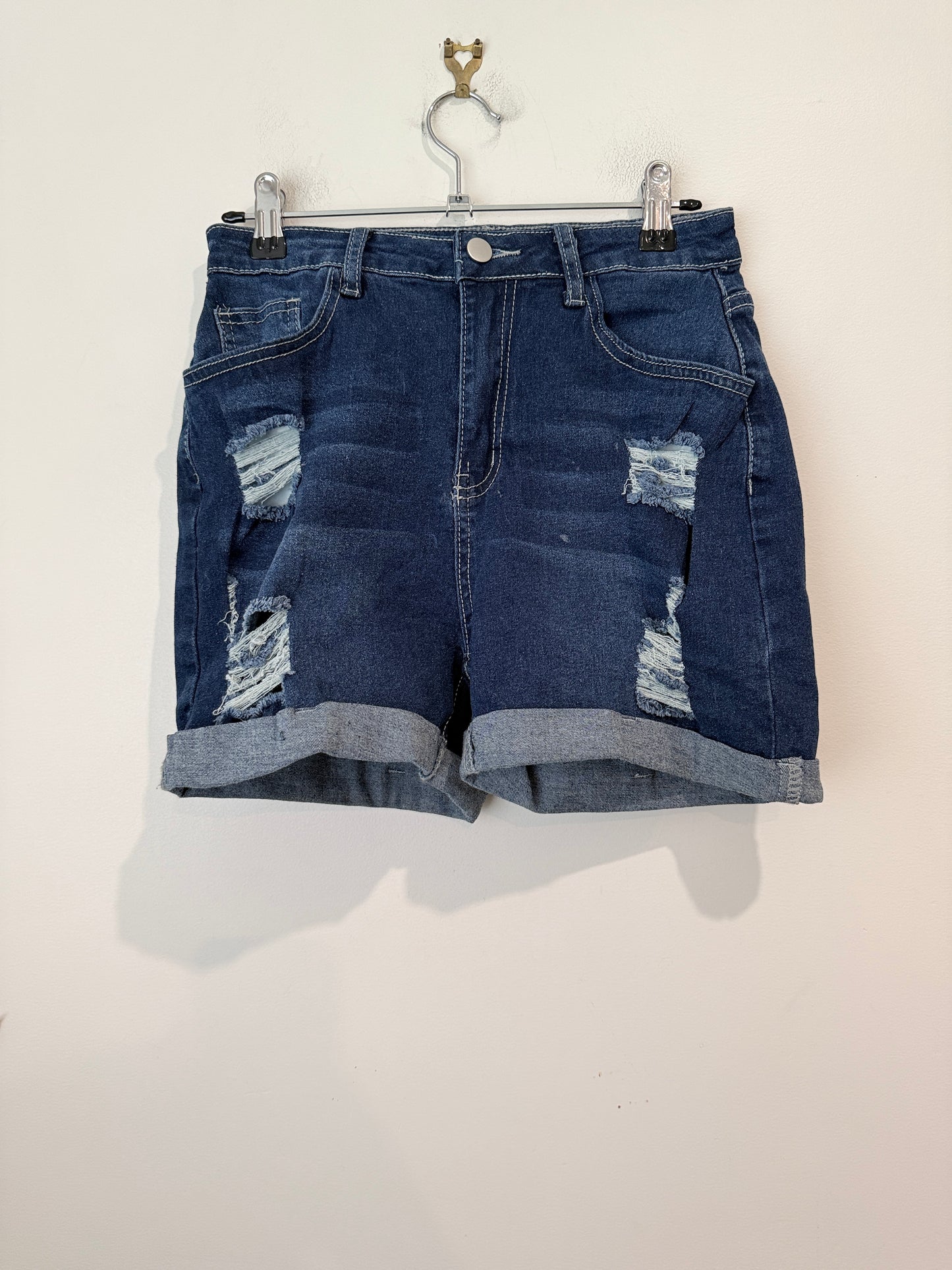 Brand Unknown Distressed Denim Shorts Size M | Waist 70cm