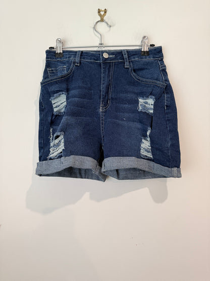 Brand Unknown Distressed Denim Shorts Size M | Waist 70cm