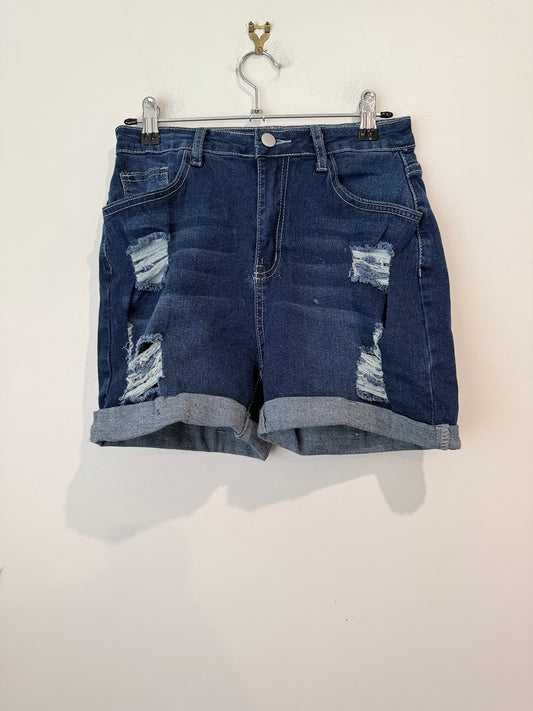 Brand Unknown Distressed Denim Shorts Size M | Waist 70cm
