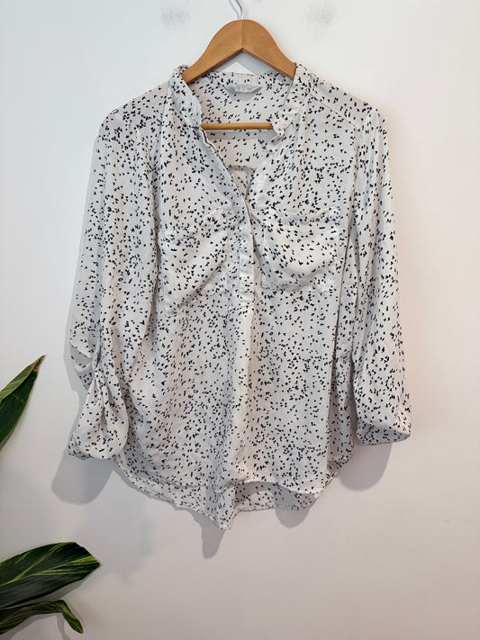 Brand Unknown Abstract Print Blouse