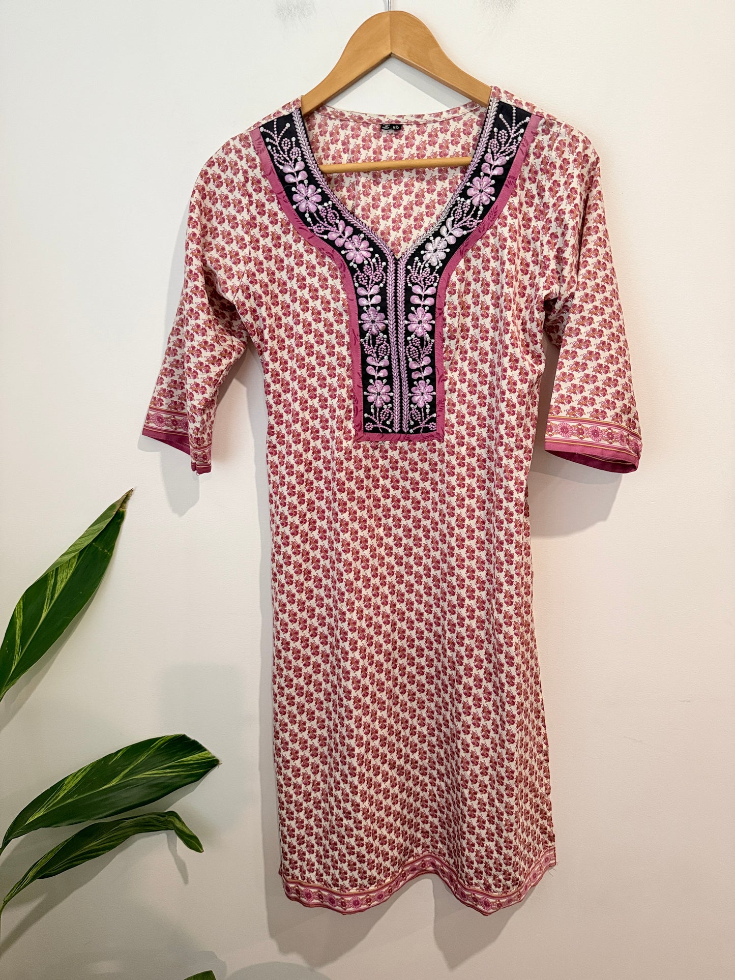Brand Unknown Kurti/Kurta Tunic Size 40 | U/Arm to U/Arm 47cm