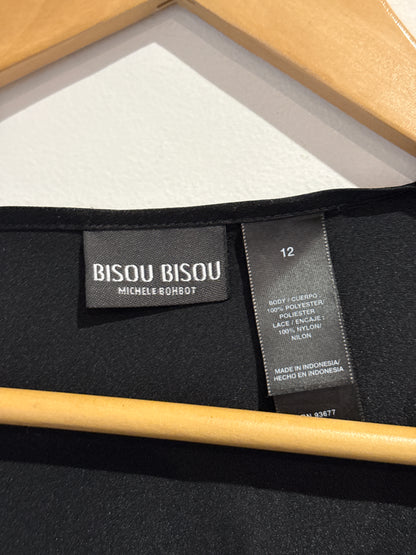 Bisou Bisou Satin Top Size 12